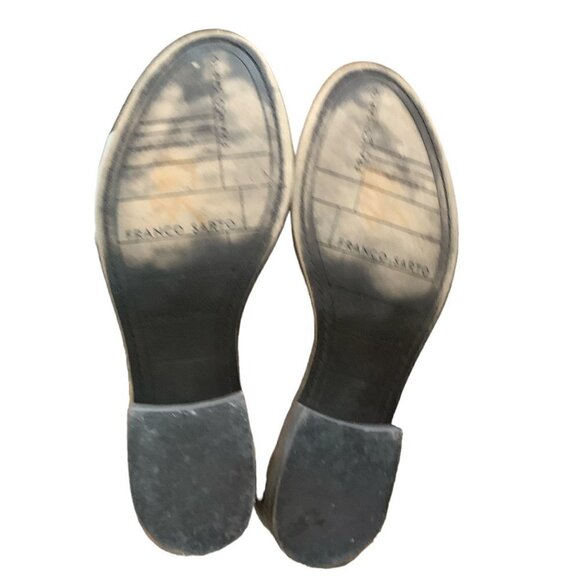 New w/o Box Franco Sarto Kacey Leather Ankle Boot Strap Accent Sz 6M Brown 119B - Picture 7 of 10